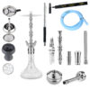 Alligator Gator S - Shisha - Silber - *LEUCHTBOWL BLAU*
